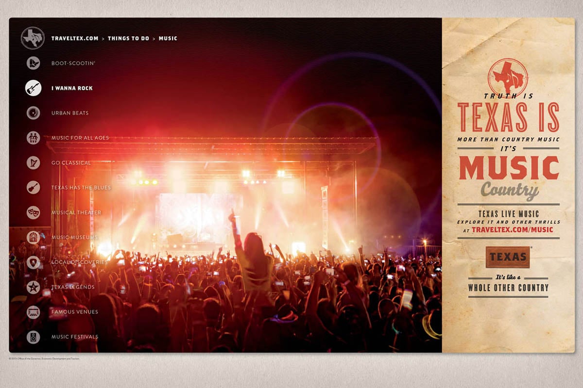 Texas Tourism Travel Marketing Case Study Texas Music
