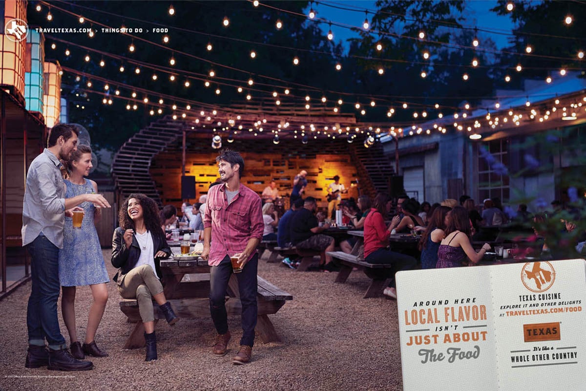 Texas Tourism Travel Marketing Case Study Texas Food Scene Print Ad