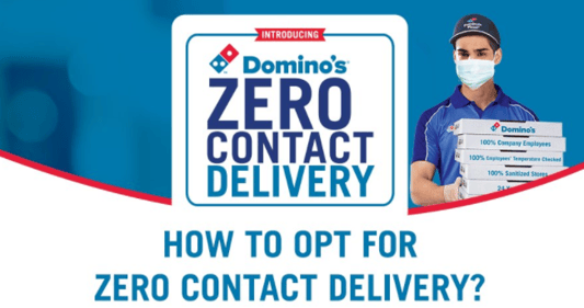 Dominos zero contact delivery