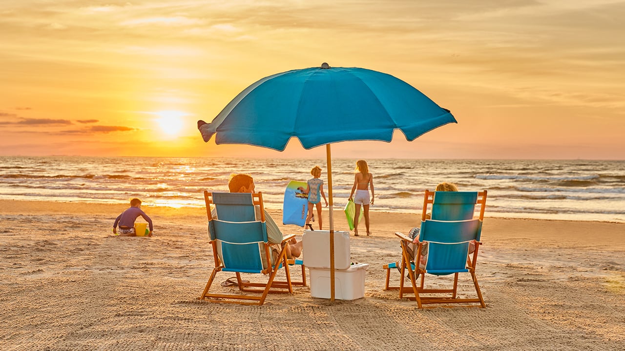 Family on Beach