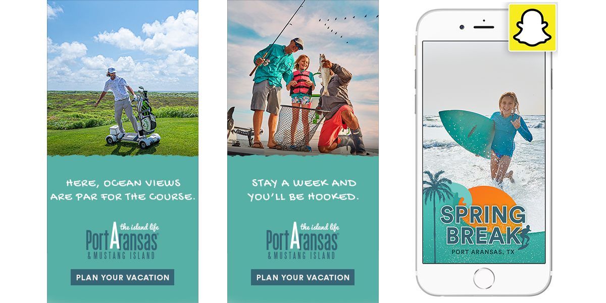 Port Aransas Evolution Ad Examples